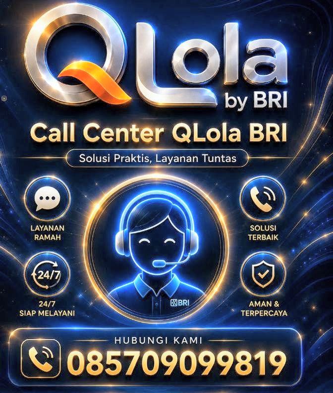 Call Center QLola BRI 24 Jam Info resmi