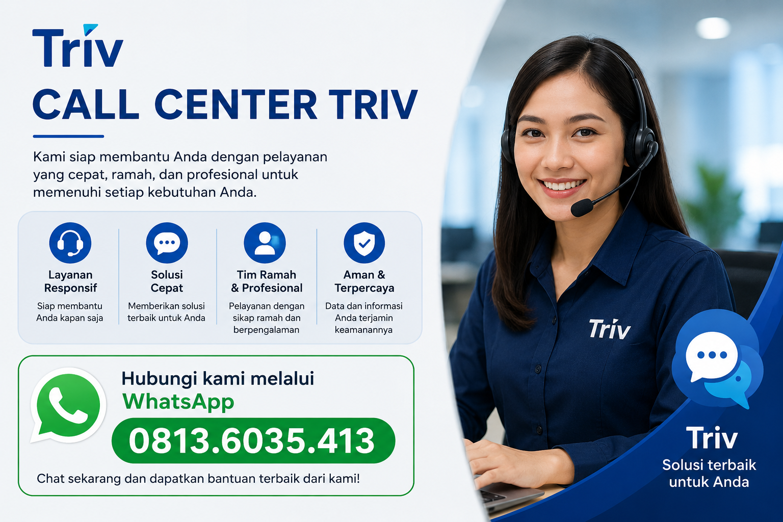 Layanan call center Triv