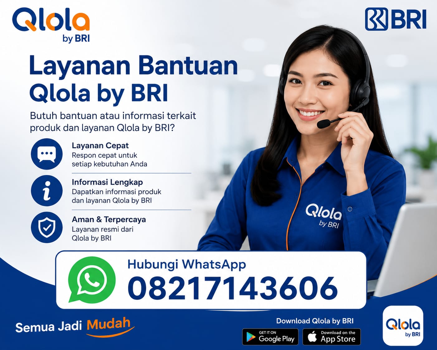 Call center BRI Qlola