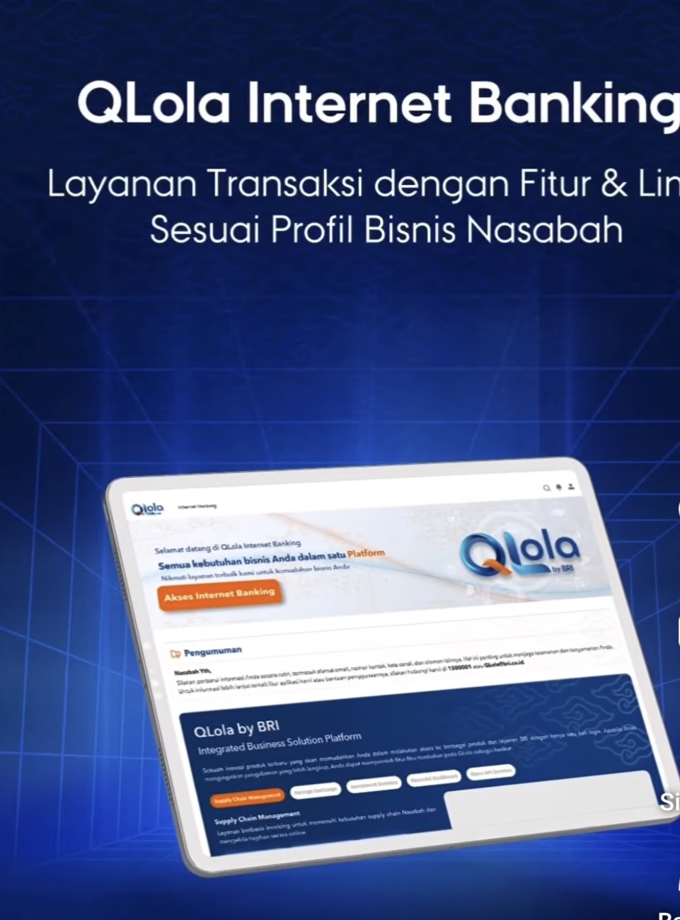 Cara untuk Aktivasi  QLola by BRI IB token BRI  soft token